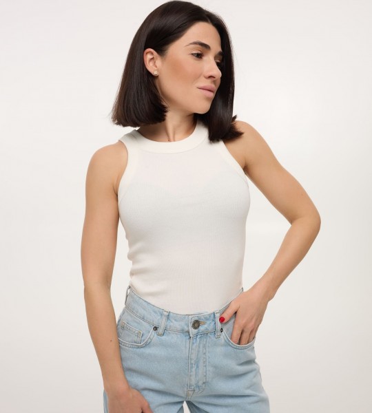 Майка Neo Rib Молоко | Showroom By Nona — зображення 4